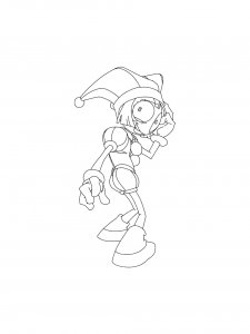 Pomni coloring page 13