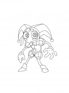 Pomni coloring page 19