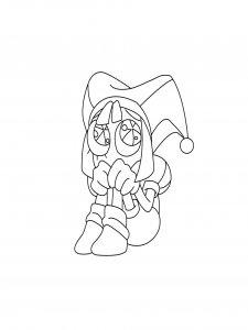 Pomni coloring page 20