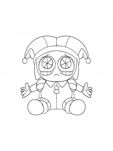 Pomni coloring page 8