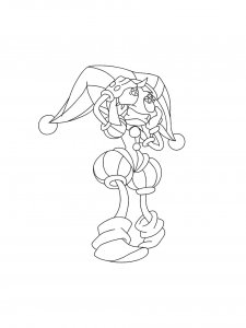 Pomni coloring page 9