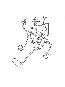 Zooble coloring page 1