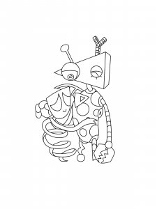 Zooble coloring page 3