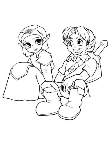 The Legend Of Zelda coloring pages