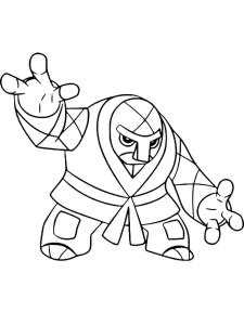 throh coloring page online pokemon