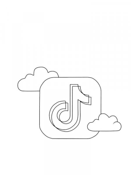 TikTok coloring pages