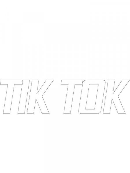 TikTok coloring pages