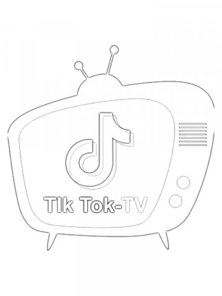 TikTok coloring pages