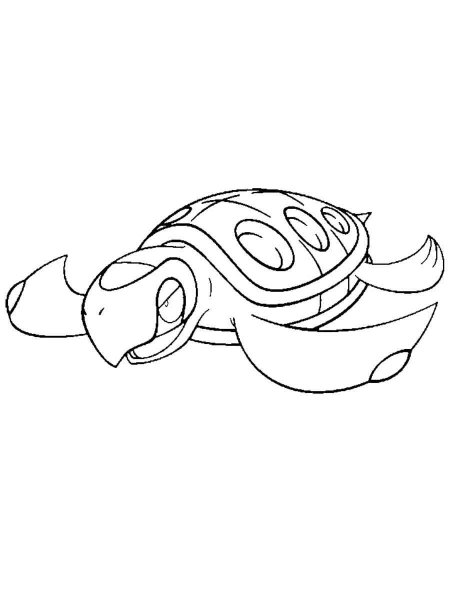 Tirtouga Pokemon coloring pages