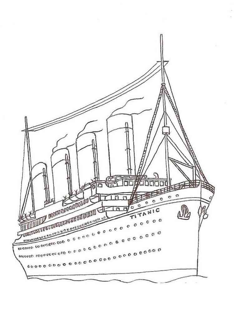 Titanic coloring pages. Download and print Titanic coloring pages