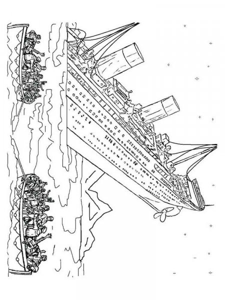 Titanic coloring pages