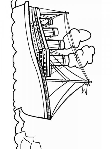 Titanic coloring pages