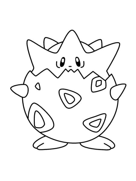 Togepi Pokemon coloring pages