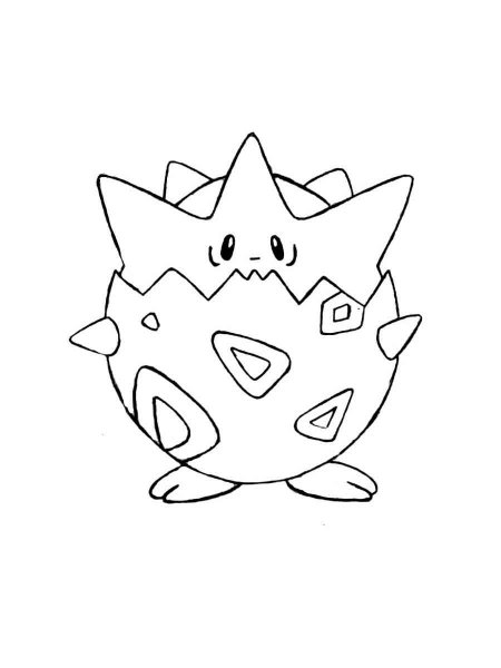 Togepi Pokemon coloring pages