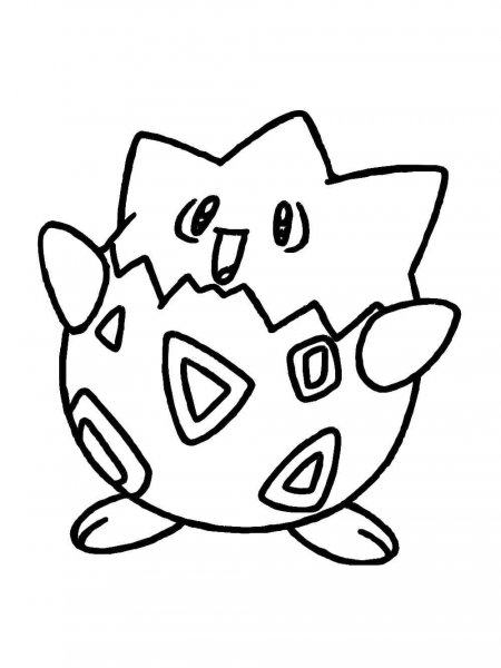 Togepi Pokemon coloring pages