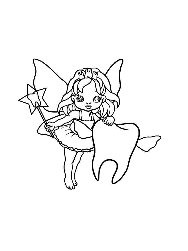 Unicorn Colouring Pages Printable Tooth Fairy Coloring Pages To My 