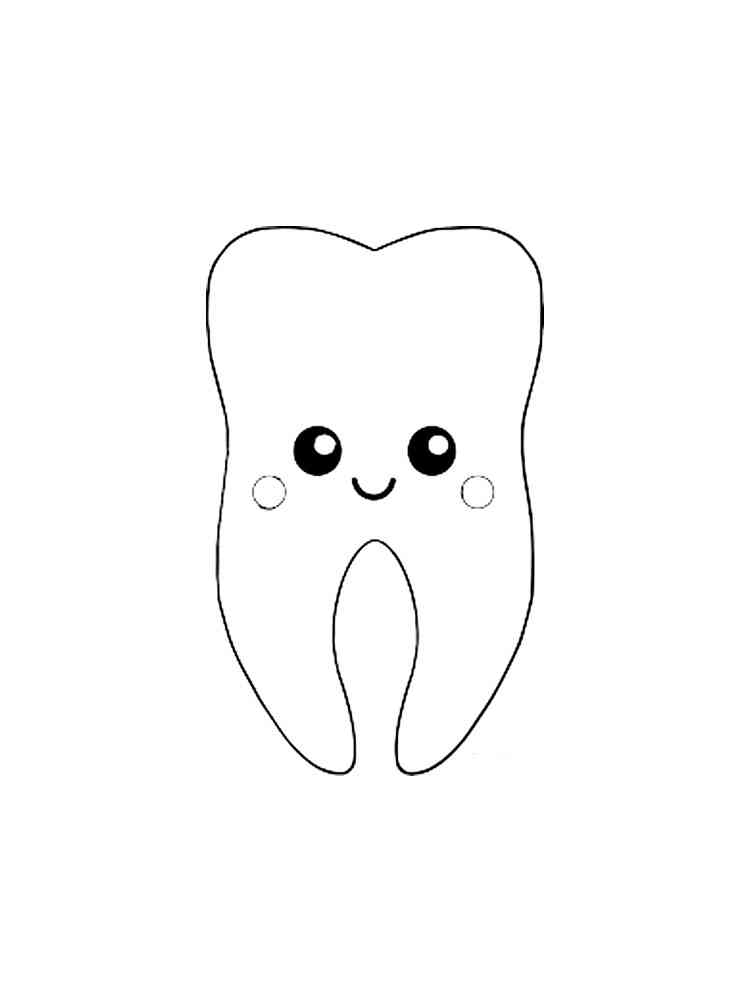 Tooth Coloring Page Printable