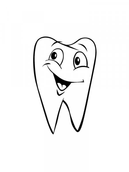 Tooth coloring pages