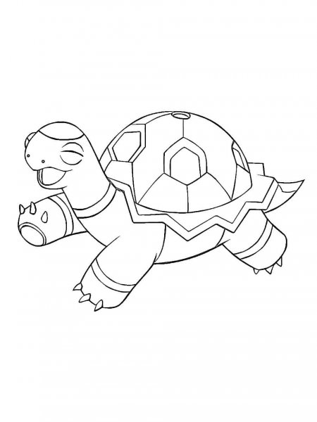 Torkoal Pokemon coloring pages