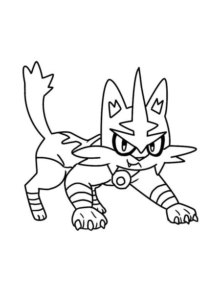 torracat coloring page easy pokemon