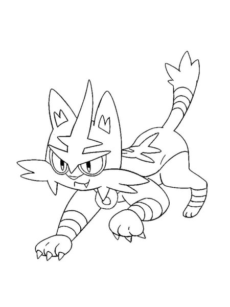 Torracat Pokemon coloring pages