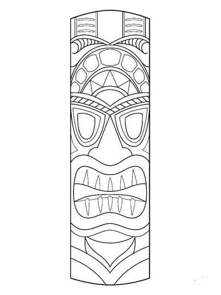 Totem Pole coloring pages