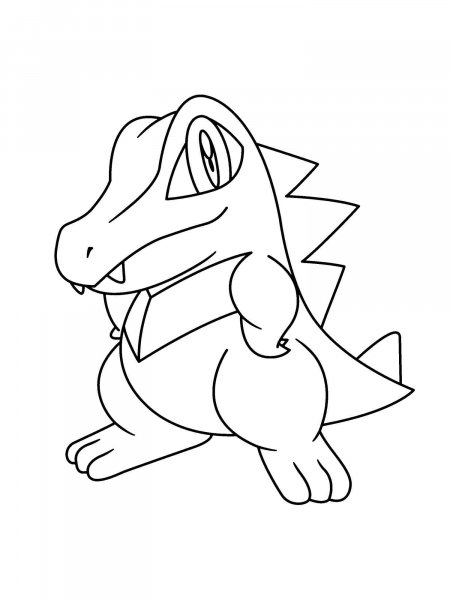 Totodile Pokemon coloring pages