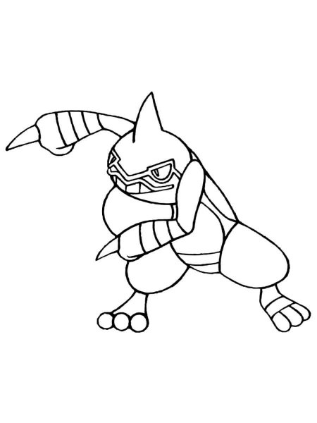 Toxicroak Pokemon coloring pages