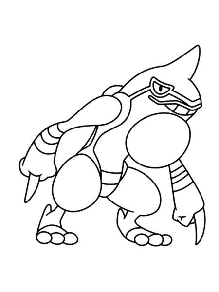 Toxicroak Pokemon coloring pages