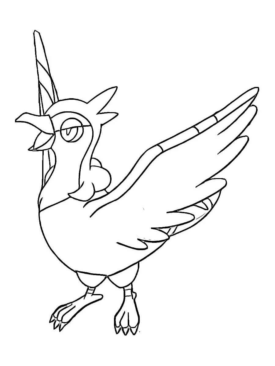 tranquill coloring page high quality pokemon