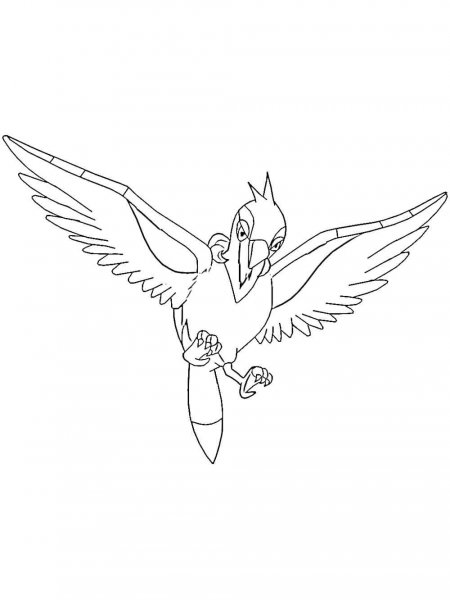 tranquill coloring pages for children pokemon