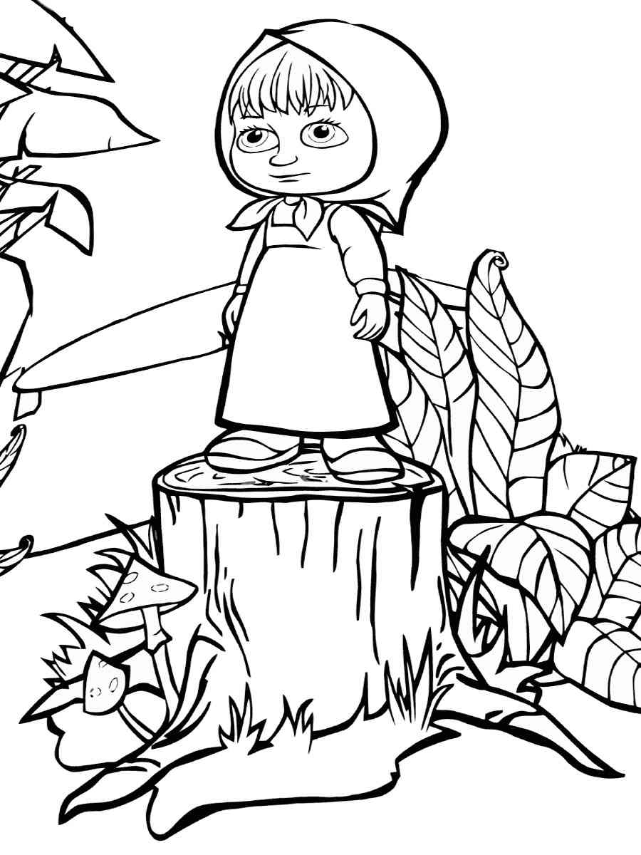 Tree Stump coloring pages