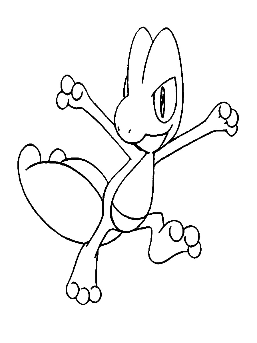 Dibujando y coloreando a Treecko (Pokemon) - Drawing and coloring Treecko 