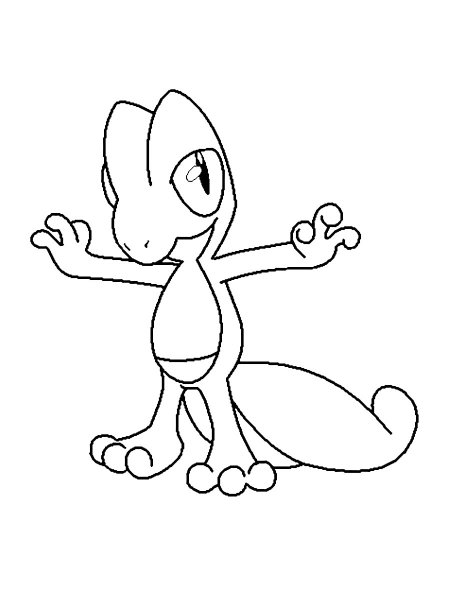 Treecko Pokemon coloring pages