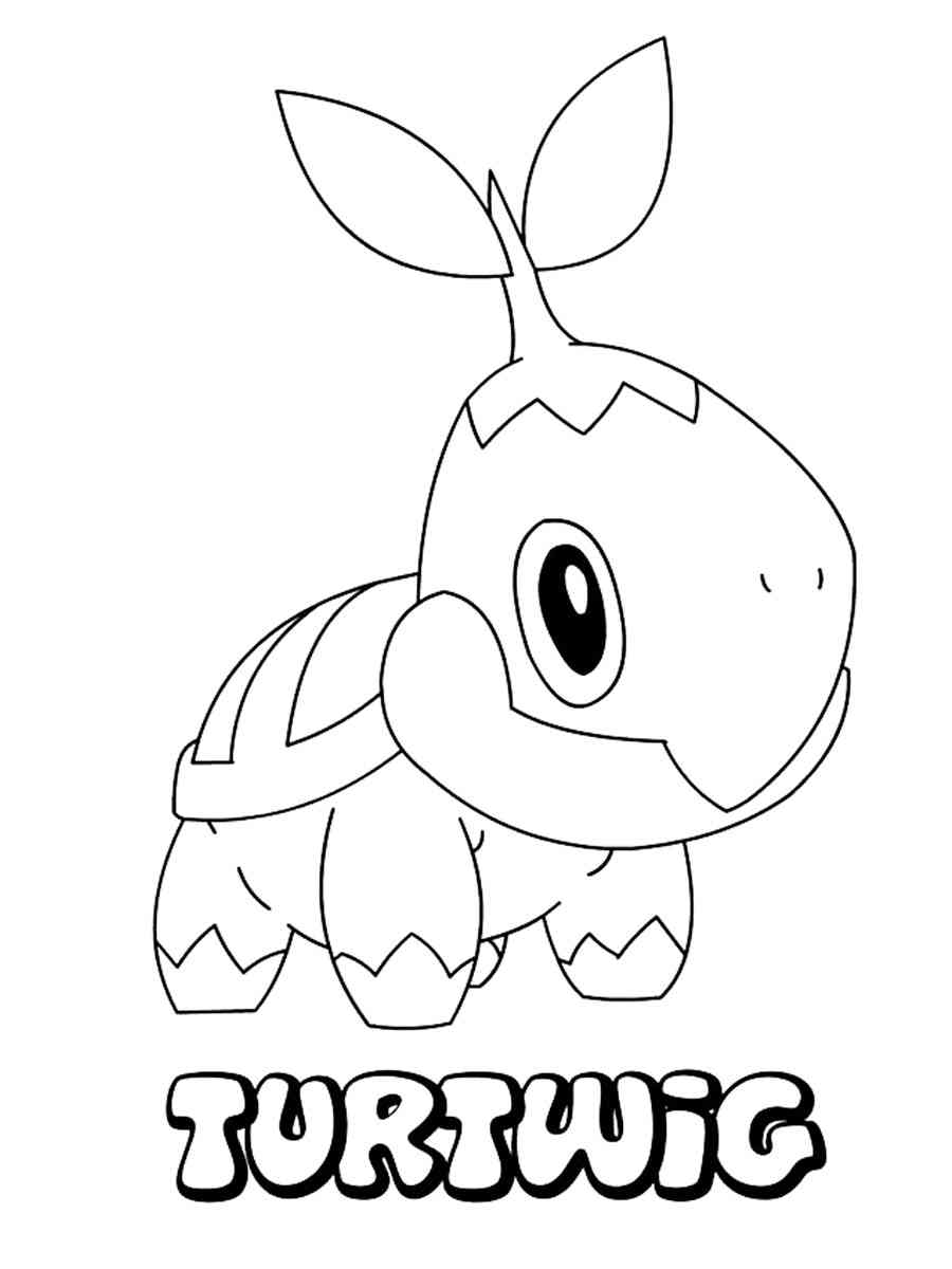 10 Turtwig Pokemon Coloring Pages for Budding Artists