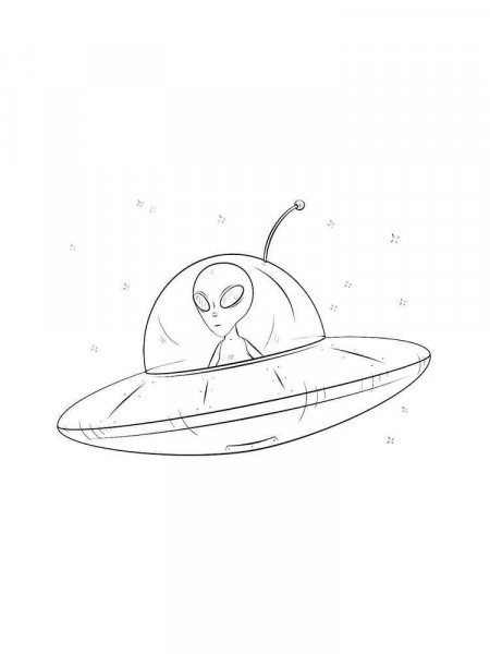 UFO coloring pages