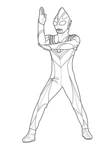Ultraman Coloring Pages 15