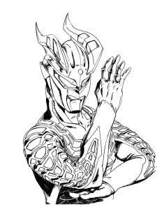 Ultraman Coloring Pages 16