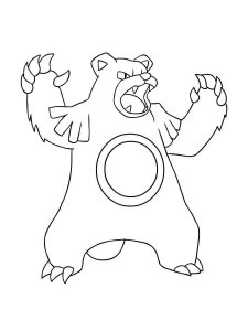 Ursaring Pokemon coloring pages