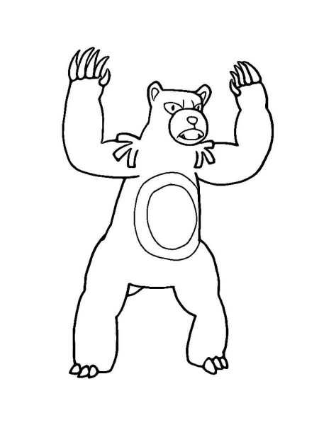 Ursaring Pokemon coloring pages