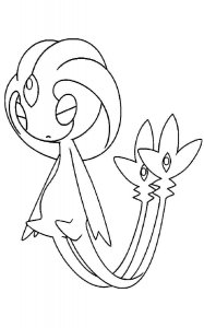 Uxie Pokemon coloring pages