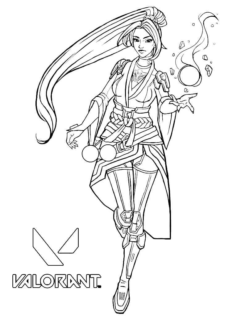anime warrior coloring pages