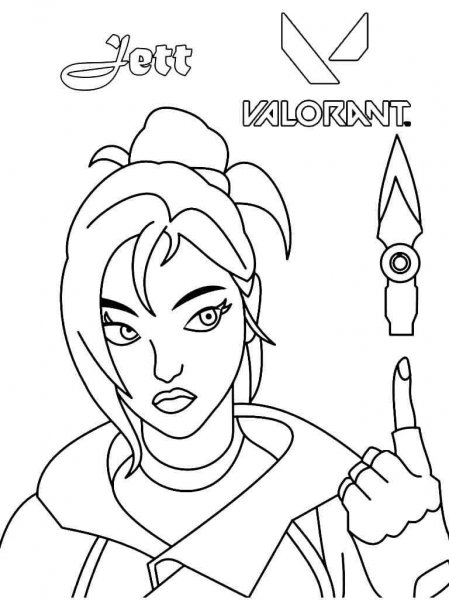 Valorant coloring pages