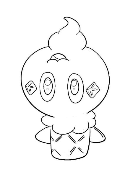 Vanillite Pokemon coloring pages