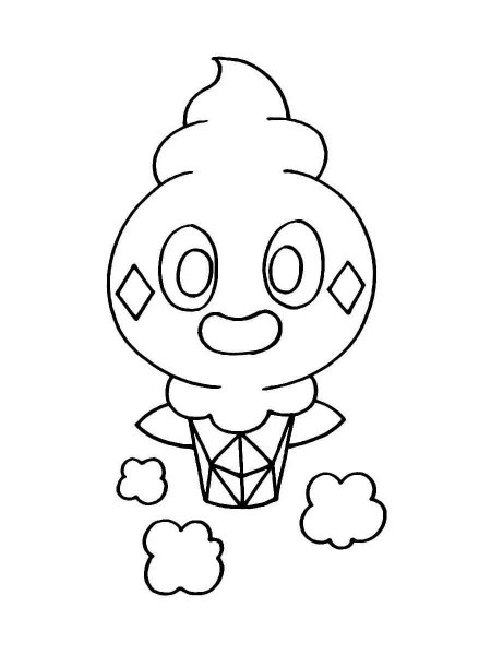 Vanillite Pokemon coloring pages