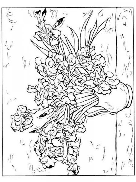 Vincent van Gogh coloring pages