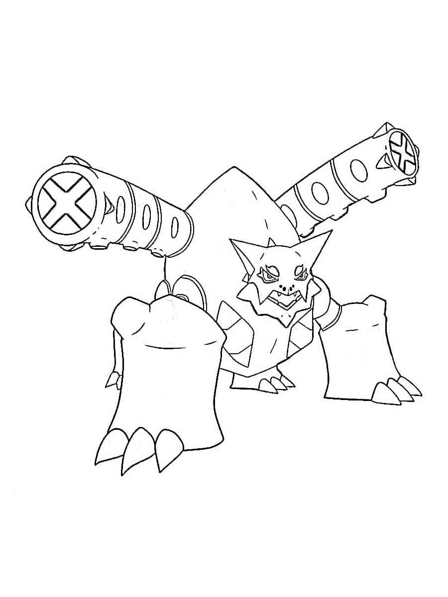 volcanion coloring page in pdf pokemon