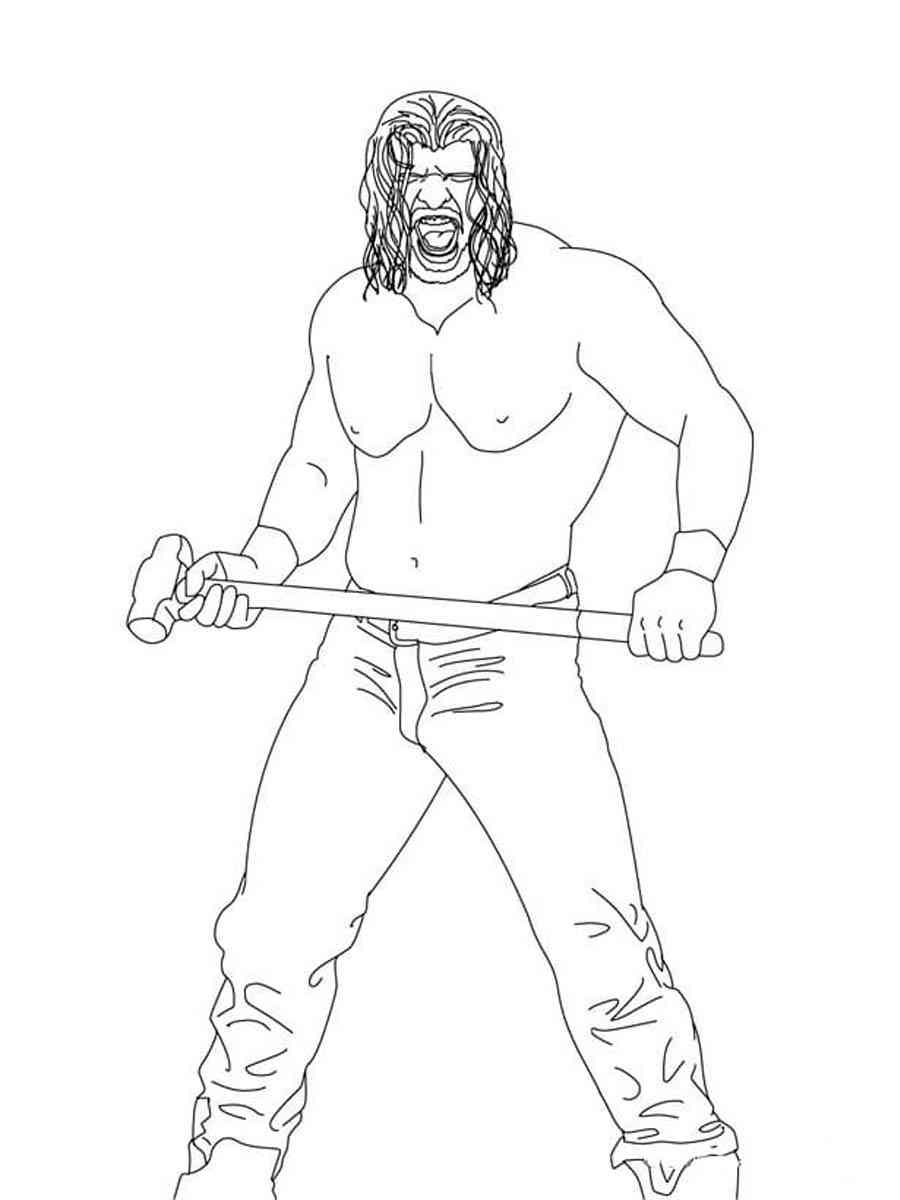 WWE coloring pages