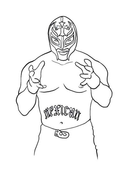 WWE coloring pages