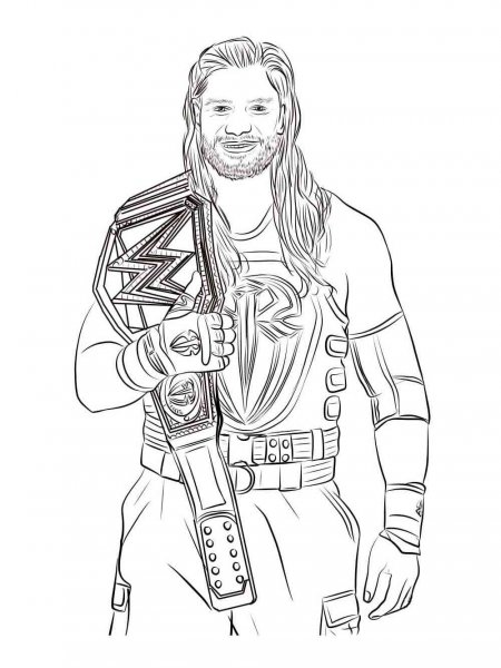 WWE coloring pages